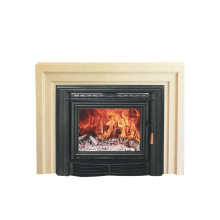 ZLR17 China Indoor Insert Black Cast Iron Wood Fireplace 17KW